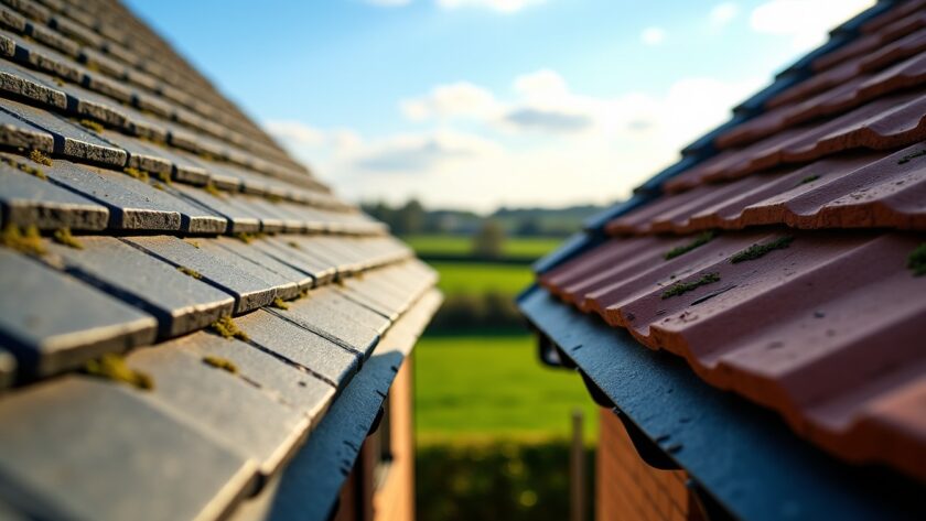 Comparaison des coûts et de la longévité entre toiture en ardoise et en tuile