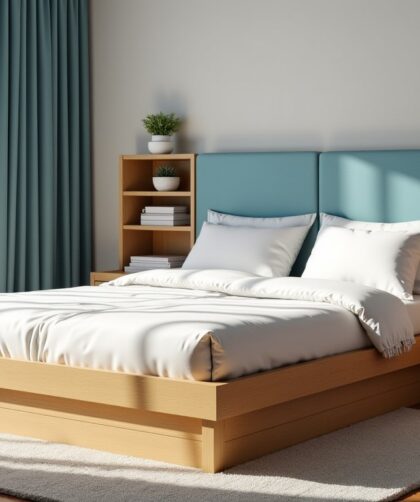 Tête de lit astucieuse avec rangements intégrés : maximisez l'espace de votre chambre