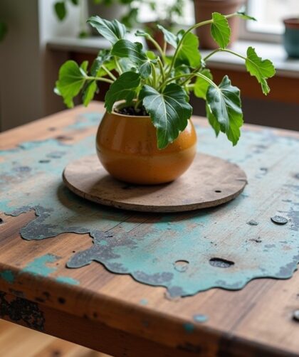 Upcycling : Transformez des matériaux récupérés en une table basse unique et stylée