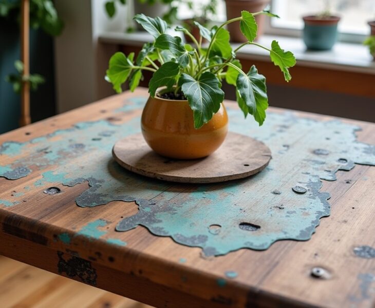 Upcycling : Transformez des matériaux récupérés en une table basse unique et stylée