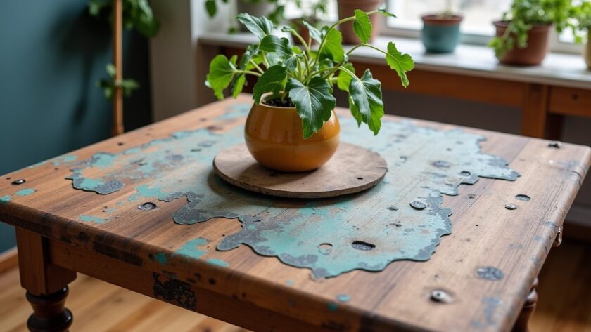Upcycling : Transformez des matériaux récupérés en une table basse unique et stylée