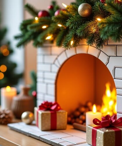 Créez une cheminée en carton pour Noël : le guide DIY simple et enchanteur ????????