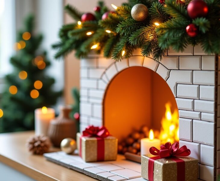 Créez une cheminée en carton pour Noël : le guide DIY simple et enchanteur ????????